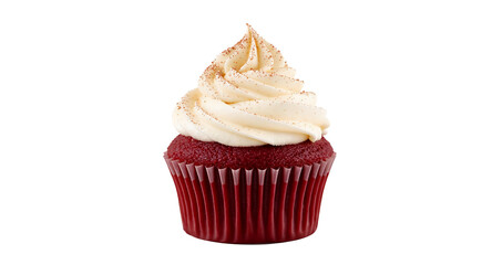 Red Velvet Cupcake with Cream Cheese Frosting Delicious Dessert Bakery Treat