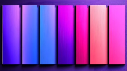 Colorful gradient panels, textured background, website design