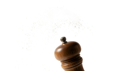 Wooden Spice Grinder with Spice Burst Kitchen Cooking Culinary Food Photography