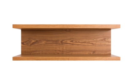 Empty shelf isolated on transparent background png