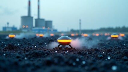Smart dust sensor network for environmental monitoring