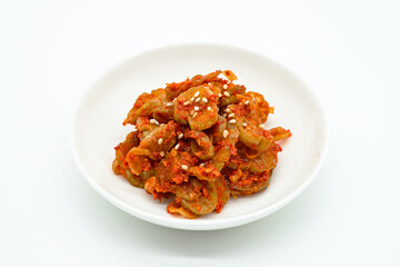 오이지 무침 편집용 누끼 사진