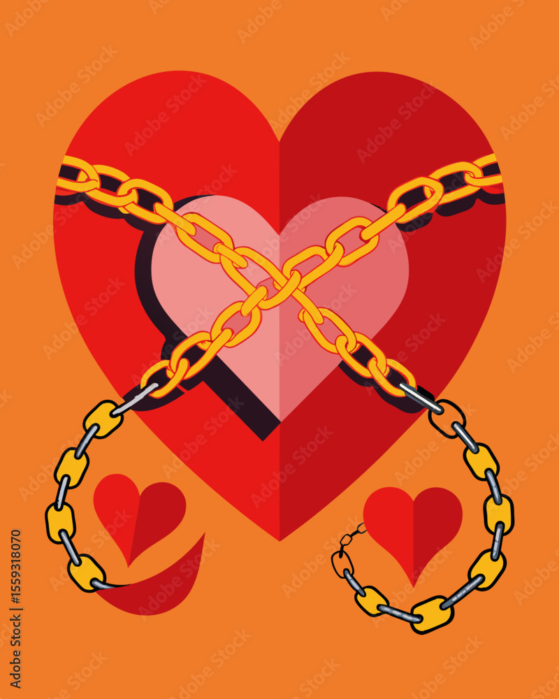 Poster the chains of manipulation labeled with guilt trips and empty promises twist around a persons heart 