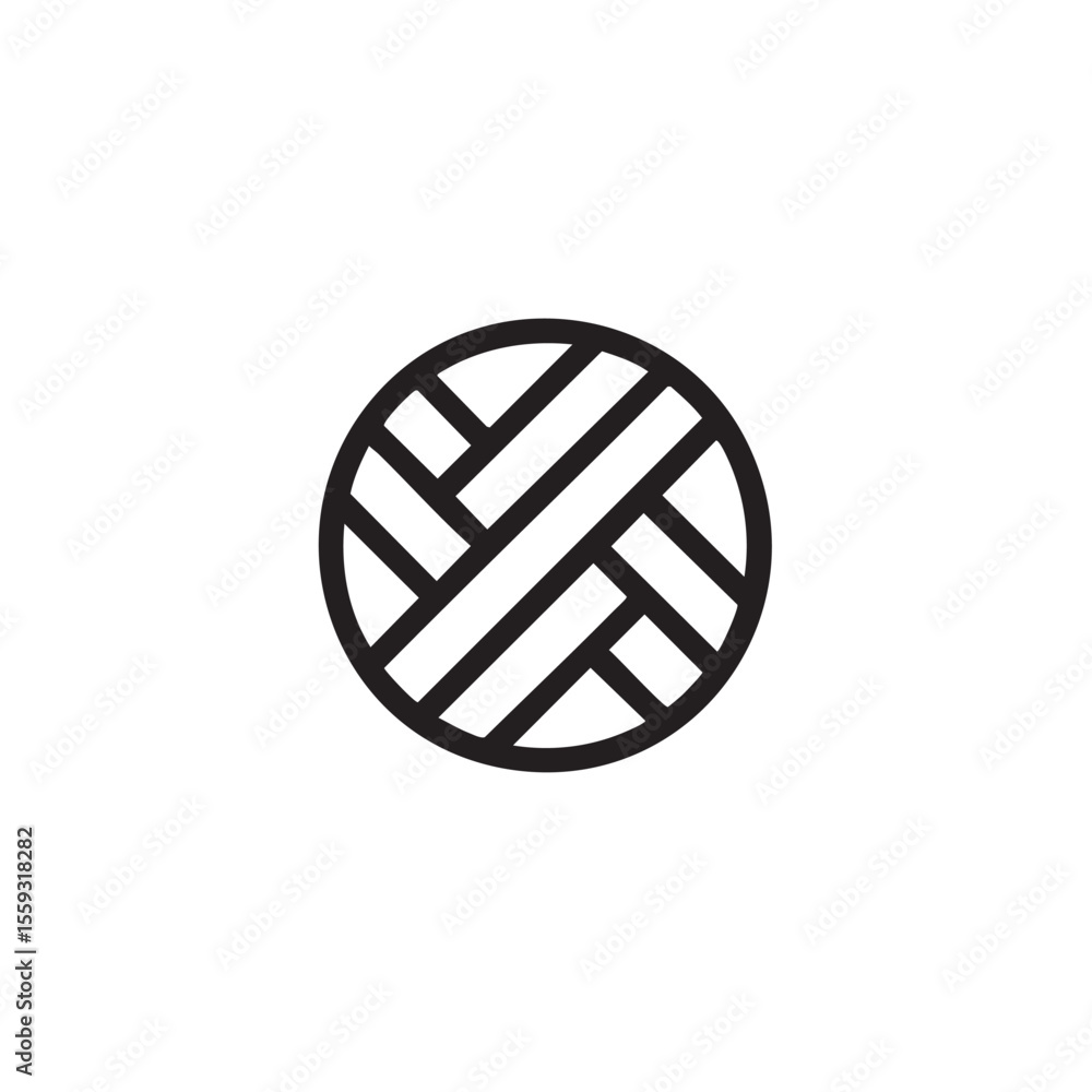 Poster modern design with an intricate circular geometric pattern
