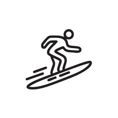 Obraz premium Surfer riding a wave with style and grace in summer adventure