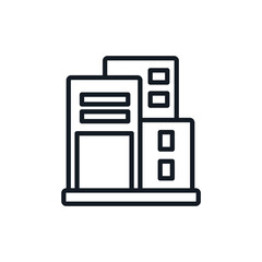office icons isolated on White Background. Flat style design
