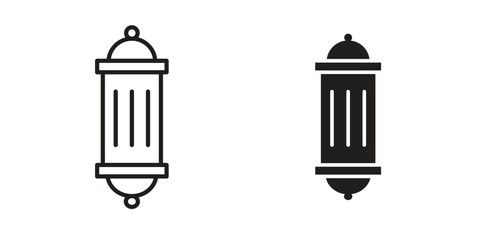 Arabic Lamp icon pack. Flat Vector Icon Design Element.