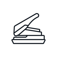paper punch icons isolated on White Background. Flat style design
