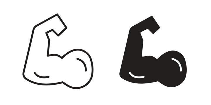 Arm icon pack. Flat Vector Icon Design Element.