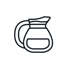 coffee pot icons isolated on White Background. Flat style design
