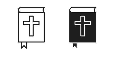 Obraz premium Bible icon pack. Flat Vector Icon Design Element.