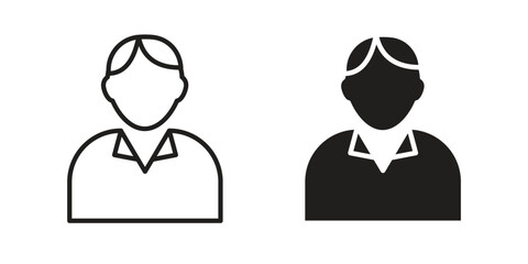 Cashier icon pack. Flat Vector Icon Design Element.