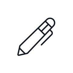 ballpen icons isolated on White Background. Flat style design
