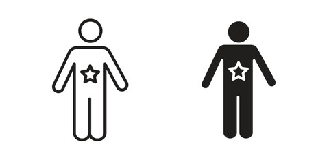 Good human icon pack. Flat Vector Icon Design Element.