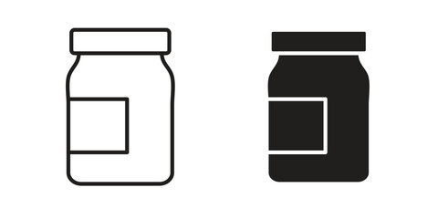 Jar icon vector, Symbol, logo illustrations