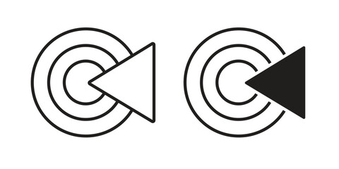 Livestream icon pack. Flat Vector Icon Design Element.