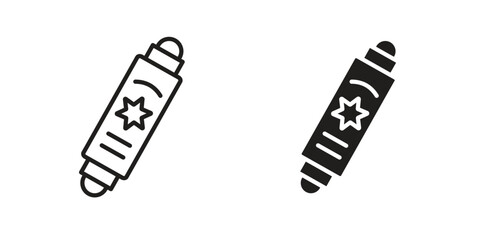 Mezuzah icon pack. Flat Vector Icon Design Element.