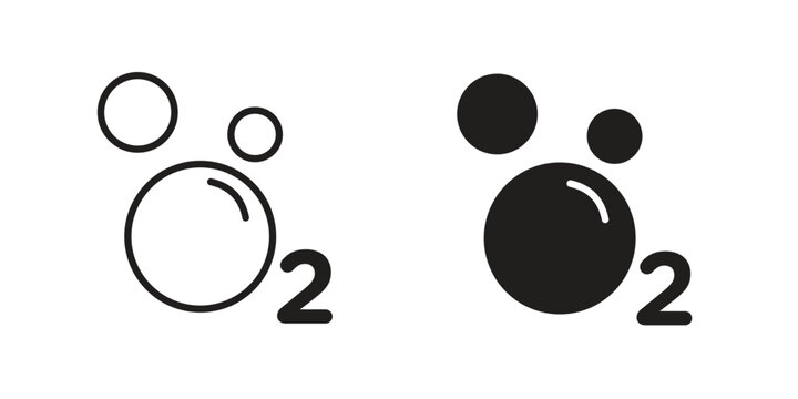 Oxygen O2 icon vector, Symbol, logo illustrations