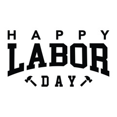 Happy Labor Day typography, Vector Illustration