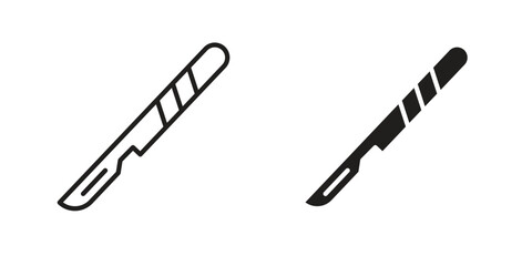 Scalpel icon vector, Symbol, logo illustrations