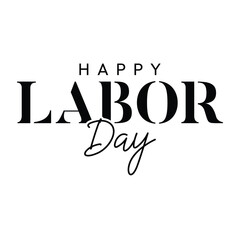 Happy Labor Day typography, Vector Illustration
