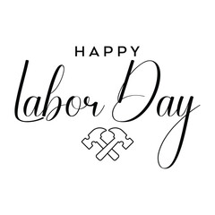 Happy Labor Day typography, Vector Illustration