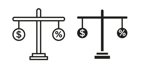 Taxes icon pack. Flat Vector Icon Design Element.