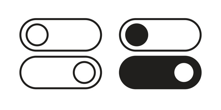 Switch icon pack. Flat Vector Icon Design Element.