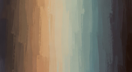 An abstract watercolor background with vertical brush strokes in shades of brown, blue, and beige