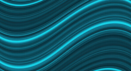 A mesmerizing teal abstract background featuring smooth, flowing wave patterns and a dynamic, modern design