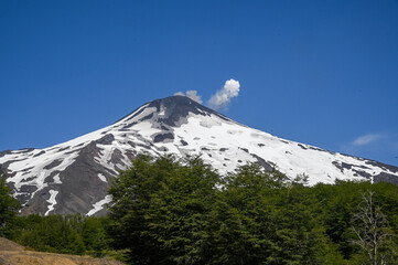 Villa Rica volcano in Pucon, Chile