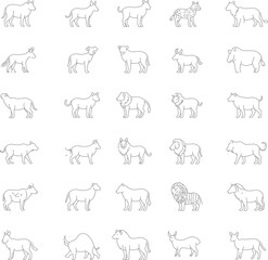 set of animals