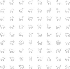 seamless pattern with icons for web