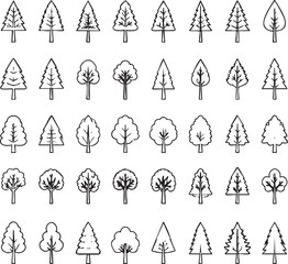 seamless pattern with christmas trees