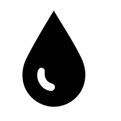 drop water icon silhouette vector illustration isolated on white