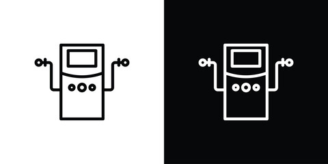 Dialysis icon in trendy stroke thin linear style.