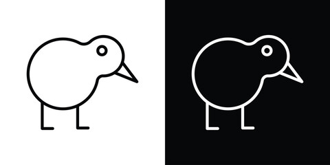 Kiwi bird icon vector, Symbol, logo illustrations