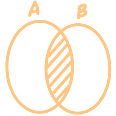 Venn Diagram Showing Intersection of Sets