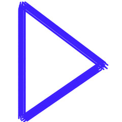 Blue Triangle Geometric Shape Illustration