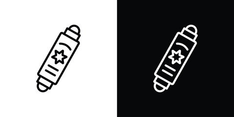 Mezuzah icon in trendy stroke thin linear style.