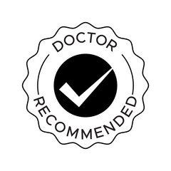 Doctor Recommended vector badge