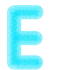 blue letter e