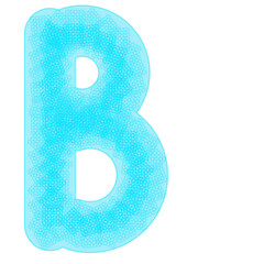 blue letter b