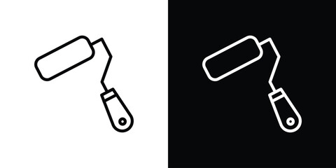 Paint roller icon vector, Symbol, logo illustrations