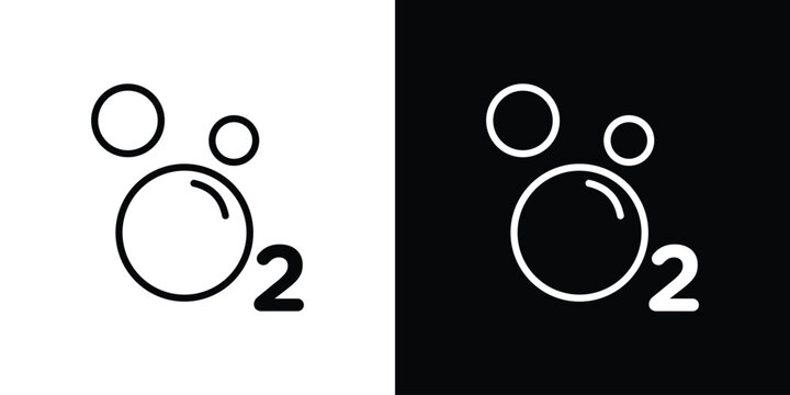 Oxygen O2 icon vector, Symbol, logo illustrations