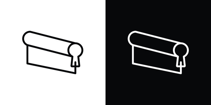 Print screen icon in trendy stroke thin linear style.