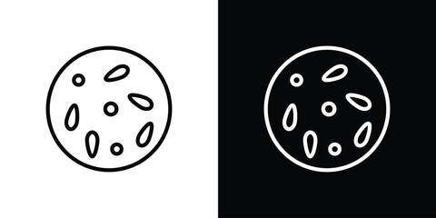 Thalassaemia icon in trendy stroke thin linear style.