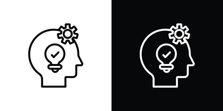 Understand icon in trendy stroke thin linear style.