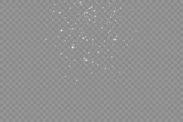 Scattered Sparkle Stars Texture Creating Elegant Light Effect on Transparent Layer