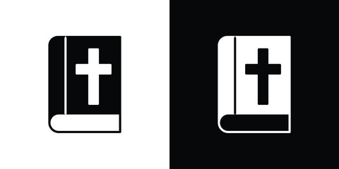 Obraz premium Bible icon vector, Symbol, logo illustrations